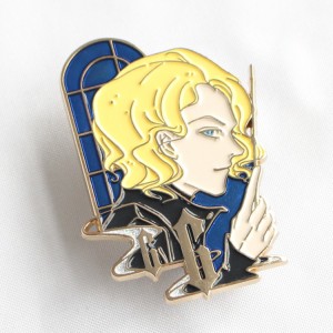 Kina producent engros brugerdefineret kunst-håndværk tegneserie badges emblem af høj kvalitet glitter anime blød hård emalje lapel pin