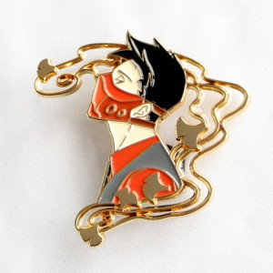 China Hiersteller Grousshandel personaliséiert Konschtkrampen Cartoon Badges Emblemer héich Qualitéit Glitter anime Softdaend Lapel