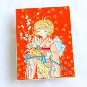 soft enamel anime pins  cherry blossom cute cosplay japanese girl badges