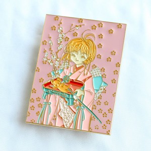 I-Soft Enamel Anime Pins Cherry Blossom Cute Cosplay amabheji amantombazane aseJapan