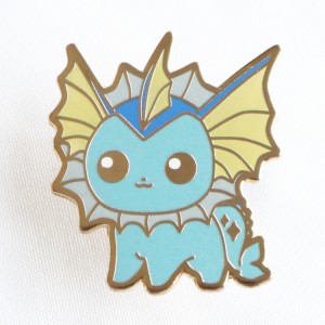 Hard enamel digimon pin na may glitter at glow cartoon badge