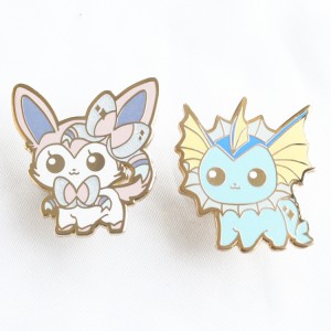 hard enamel digimon pins with glitter and glow cartoon badges