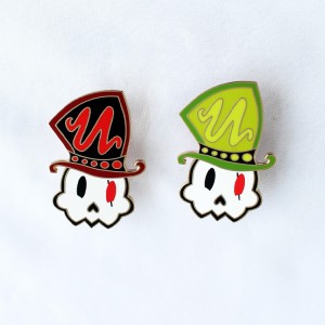 Magic Master Hat Twins Pins Gogor Enlamel Ouvenir Pins Emoji Txapak