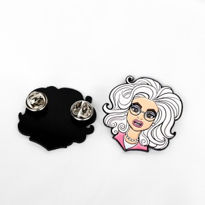 famous pins ugly betty explosive hair badges cartoon Enamel Pin Makers No Minimum