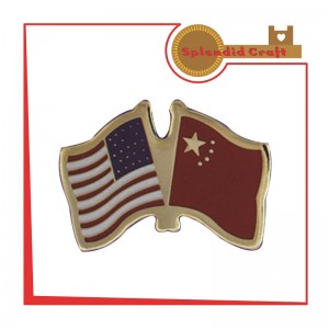 Sino USA deux broches de drapeau