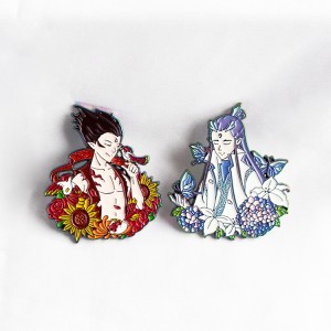 I-Nezha neDrako Prince Prince Twins Cartoon Pins nge planing enemibala