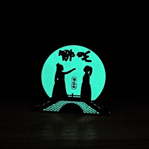 Nezha cartoon pins with highlight glow