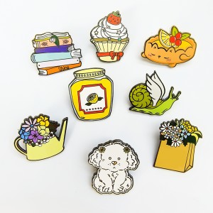 Pagdisenyo sa imong kaugalingon nga pag-imprinta sa enamel Pins nga naandan nga enamel nga mga pin