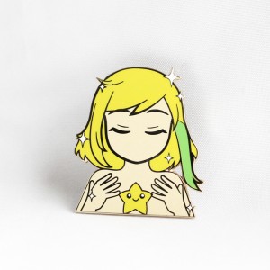 Lub Hnub Qub Hluas Nkauj Hard Enamel Kev Cai Pins Anime Cartoon Tus Kheej