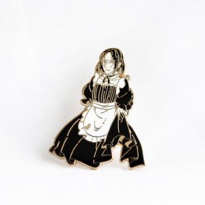 Pins de esmalte duro de Housemaid insignias de comercio personalizadas