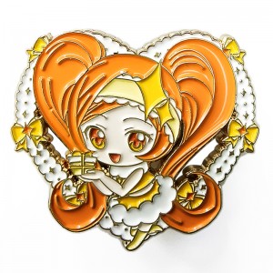 Tegneserie anime brugerdefineret lapel pin badge producent design din egen specialfremstillede blød hårde glitter emalje pin