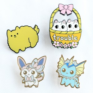 Çin Fabriki Xüsusi Dizayn Loqotipi Anime Cute Cartoon Badge Hat Pin De Metal Cat Yumşaq Sərt Enamel Xüsusi Lapel Pin