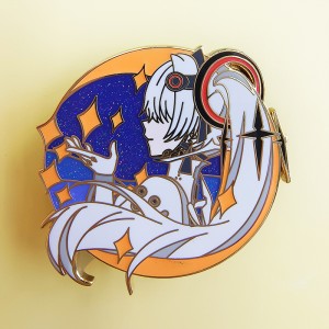 Ẹbun Alidice Railbon Crealightid ju epo Broochi Brooch Sercrea Calcaye Aṣa PIN enamel