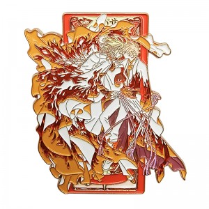 China Manufacturer Wholesale Custom Arts-Crafts Cartoon Badges Emblem High Quality Glitter Anime Soft Hard Enamel Lapel Pin