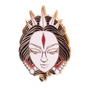 Solem dea durum enamel pins per transparent insignia