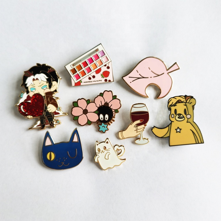 Anime Figure Enamel Pins Brooch Creative Character Metal Badges Cosplay Lapel  Pin for Backpack Bag Gifts for Fans Metal no gemstone  Amazonin Toys   Games