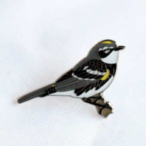 Sparrow siskin bird hard enamel pins