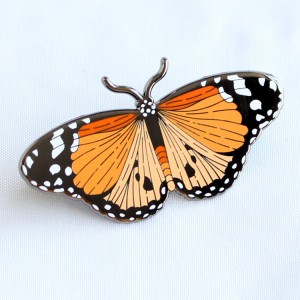 zinc alloy butterfly hard enamel pins