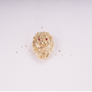 3D Golden Die Lion Badge bi Gem Sor re