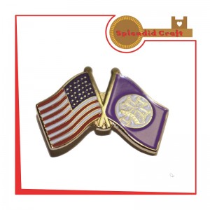 Sino USA  two flag pins