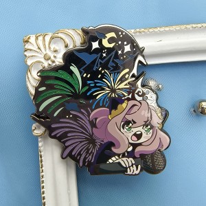 Factory Wholesale No Minimum Fashion Cartoon Animal Metal Badge Custom Enamel Lapel Pin