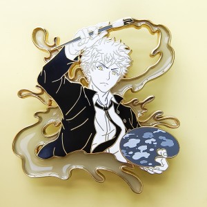 Tagagawa ng katumpakan ng Tsina pasadyang metal magnet blangko hard soft enamel lapel pin