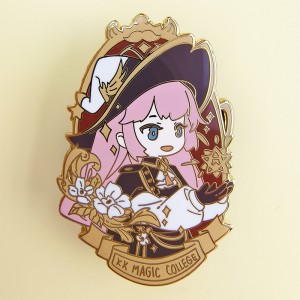 Factory Custom Design Cartoon Enamel Pin Lapel Pin Anime Badge Pin Hard Enamel