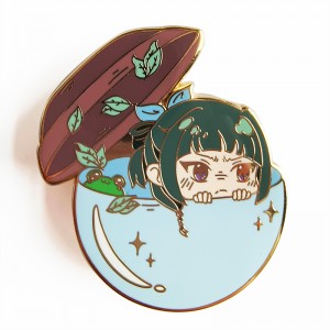 Factory Custom Design Cartoon Enamel Pin Lapel Pin Anime Badge Pin Hard Enamel