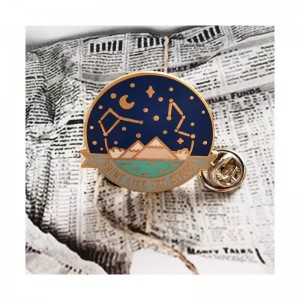 Souvenir Gift Promotion Polo Shirt Metal Custom Enamel Brooch Lapel Pin