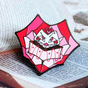 Cartoon Fashionable Bulk Transparent Glass Girl Hard Anime Metal Pin Custom Logo Made Enamel Pin Manufacture