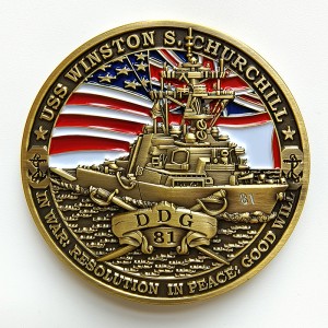 Promotional Gift Wholesale Custom Souvenir Metal Gold Challenge Coin