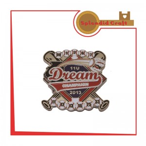 popular custom soft enamel fast baseball pins